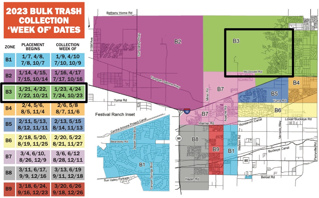 2023 Buckeye Bulk Trash Days